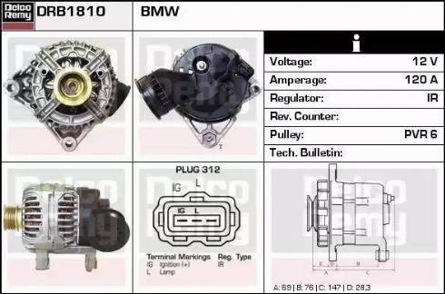 Remy DRB1810 - Alternator www.molydon.hr