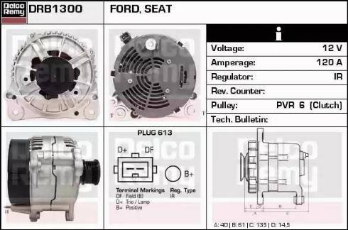 Remy DRB1300 - Alternator www.molydon.hr