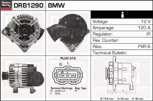 Remy DRB1290 - Alternator www.molydon.hr