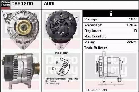 Remy DRB1200 - Alternator www.molydon.hr