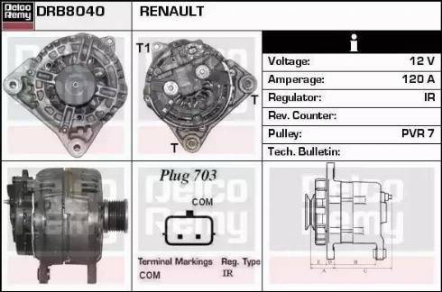 Remy DRB8040 - Alternator www.molydon.hr