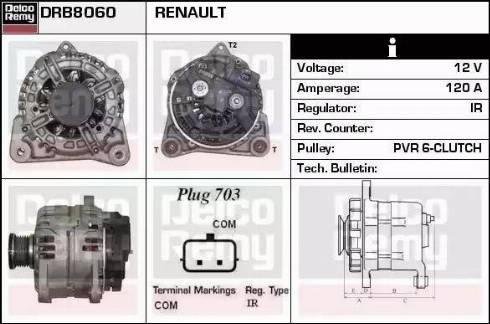 Remy DRB8060 - Alternator www.molydon.hr