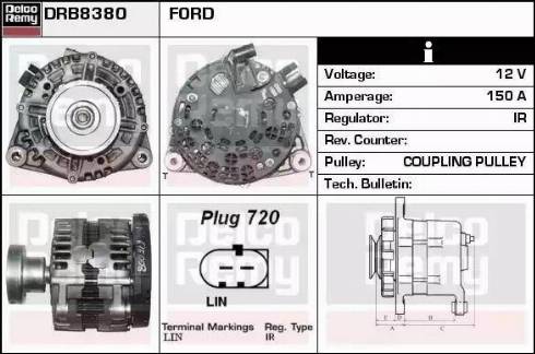 Remy DRB8380 - Alternator www.molydon.hr