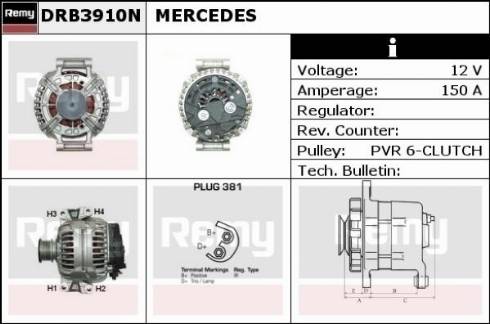 Remy DRB3910N - Alternator www.molydon.hr