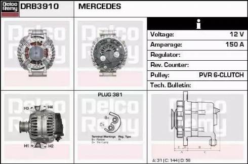 Remy DRB3910 - Alternator www.molydon.hr