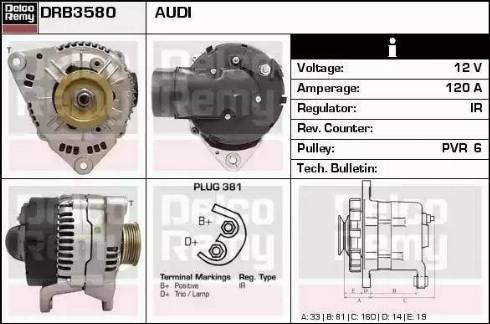 Remy DRB3580 - Alternator www.molydon.hr