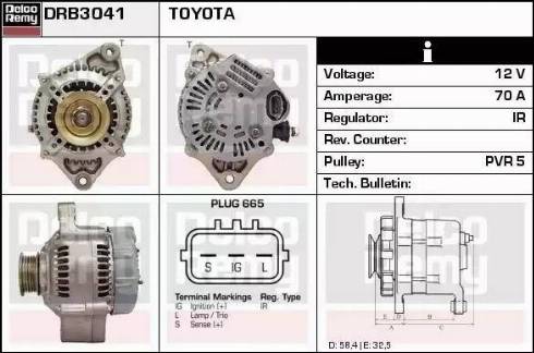 Remy DRB3041 - Alternator www.molydon.hr