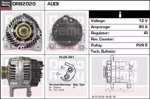 Remy DRB2020 - Alternator www.molydon.hr