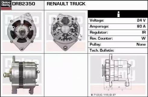 Remy DRB2350 - Alternator www.molydon.hr