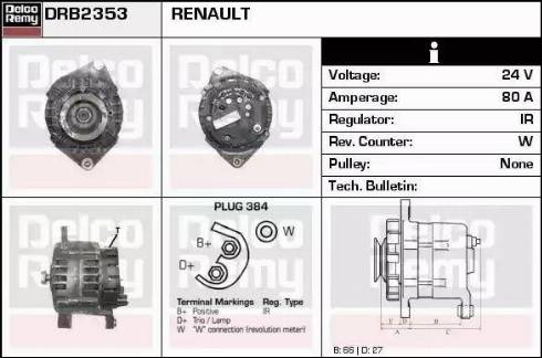 Remy DRB2353 - Alternator www.molydon.hr