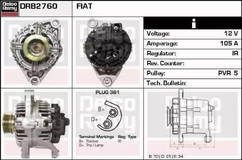 Remy DRB2760 - Alternator www.molydon.hr