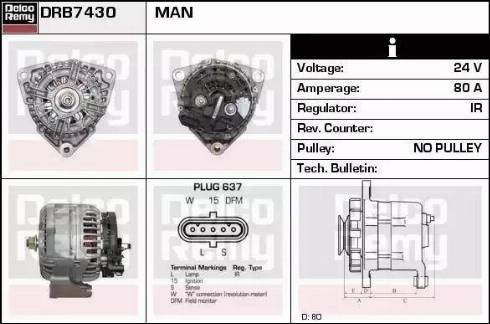 Remy DRB7430 - Alternator www.molydon.hr