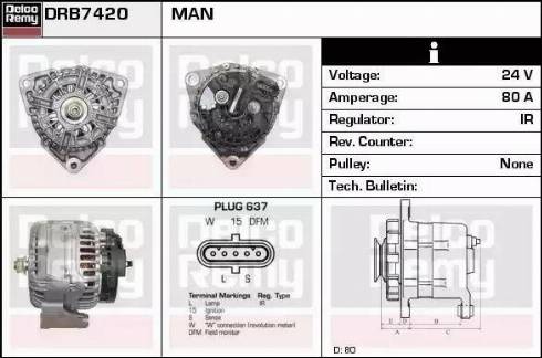 Remy DRB7420 - Alternator www.molydon.hr