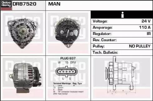 Remy DRB7520 - Alternator www.molydon.hr