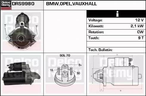 Remy DRS9980 - Starter www.molydon.hr