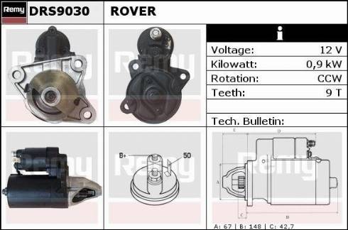 Remy DRS9030X - Starter www.molydon.hr