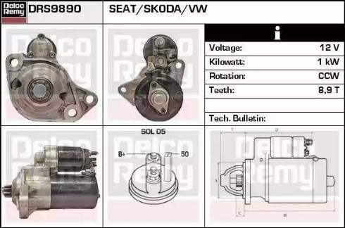 Remy DRS9890 - Starter www.molydon.hr