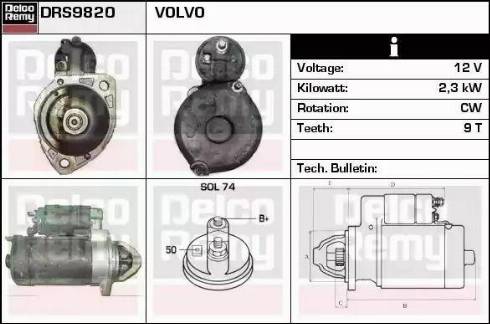 Remy DRS9820 - Starter www.molydon.hr