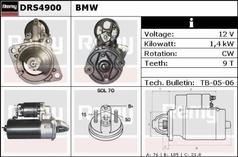 Remy DRS4900X - Starter www.molydon.hr