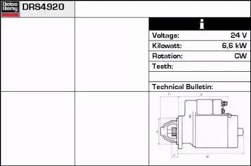 Remy DRS4920 - Starter www.molydon.hr