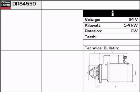 Remy DRS4550 - Starter www.molydon.hr