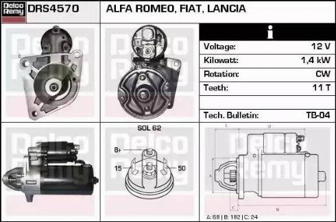 Remy DRS4570 - Starter www.molydon.hr