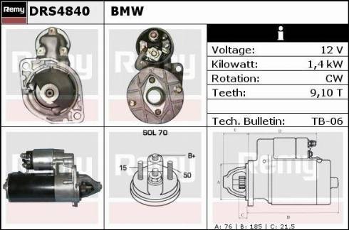 Remy DRS4840X - Starter www.molydon.hr