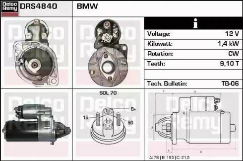 Remy DRS4840 - Starter www.molydon.hr