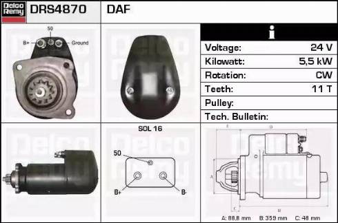 Remy DRS4870 - Starter www.molydon.hr