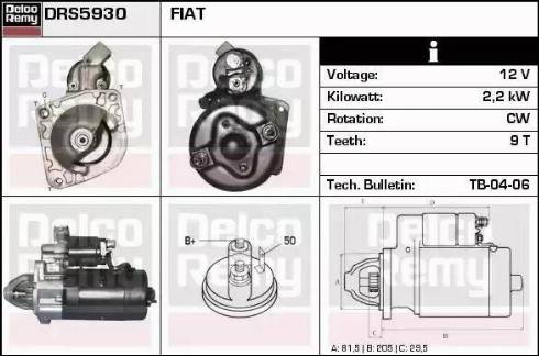 Remy DRS5930 - Starter www.molydon.hr