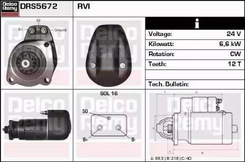 Remy DRS5672 - Starter www.molydon.hr