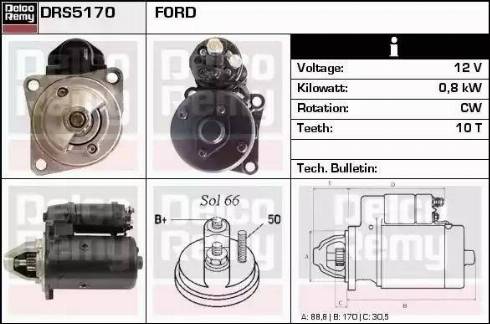 Remy DRS5170 - Starter www.molydon.hr