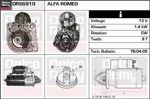 Remy DRS6910 - Starter www.molydon.hr