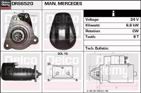 Remy DRS6520 - Starter www.molydon.hr