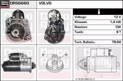 Remy DRS6660 - Starter www.molydon.hr