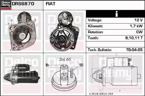 Remy DRS6870 - Starter www.molydon.hr