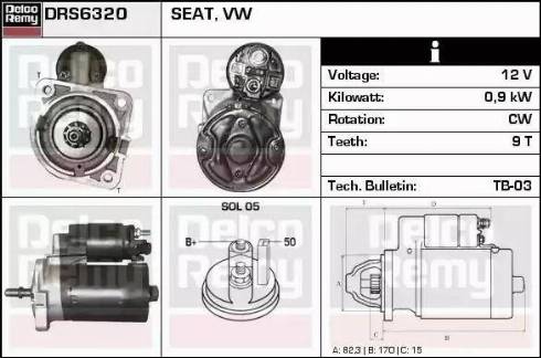 Remy DRS6320 - Starter www.molydon.hr