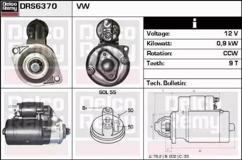 Remy DRS6370 - Starter www.molydon.hr