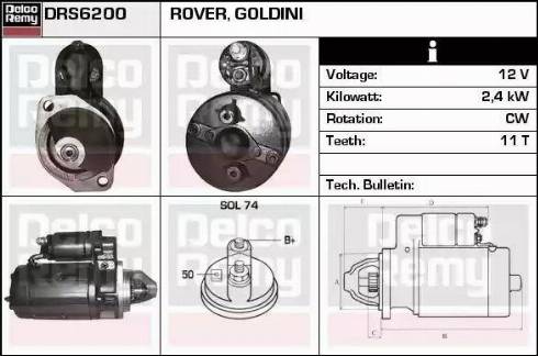 Remy DRS6200 - Starter www.molydon.hr