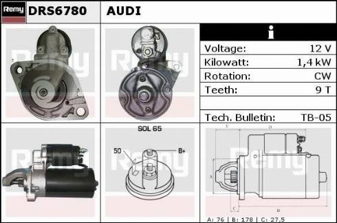 Remy DRS6780X - Starter www.molydon.hr