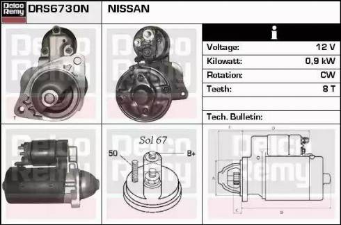 Remy DRS6730N - Starter www.molydon.hr