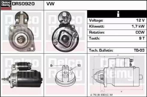 Remy DRS0920 - Starter www.molydon.hr