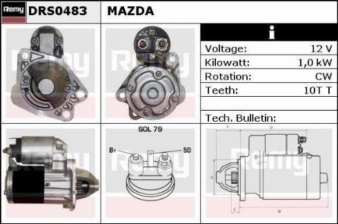 Remy DRS0483 - Starter www.molydon.hr