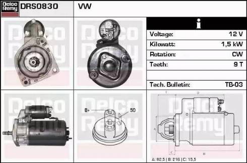 Remy DRS0830 - Starter www.molydon.hr