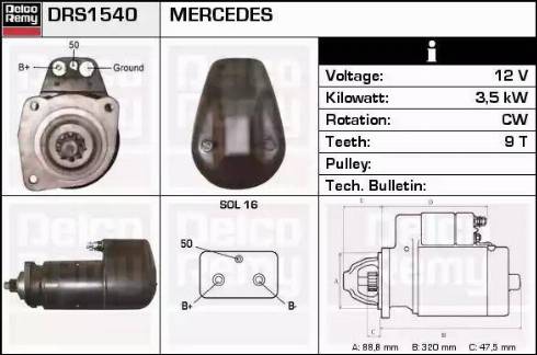 Remy DRS1540 - Starter www.molydon.hr