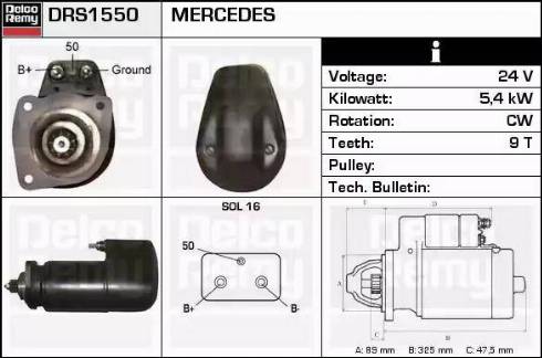 Remy DRS1550 - Starter www.molydon.hr