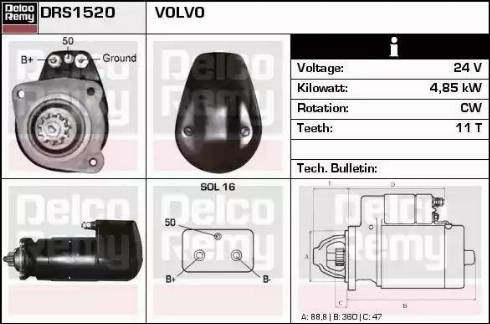 Remy DRS1520 - Starter www.molydon.hr