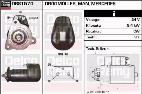 Remy DRS1570 - Starter www.molydon.hr