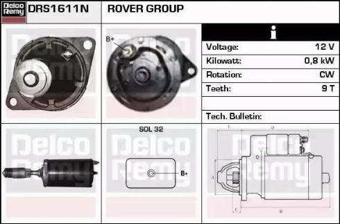 Remy DRS1611N - Starter www.molydon.hr