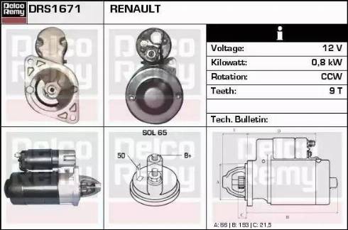 Remy DRS1671 - Starter www.molydon.hr